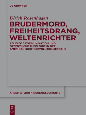 cover image of Brudermord, Freiheitsdrang, Weltenrichter